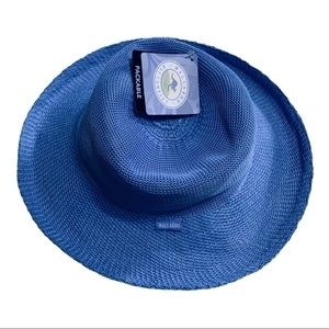 WALLAROO Packable Hat Blue Sun Protection New Victoria PolyStraw